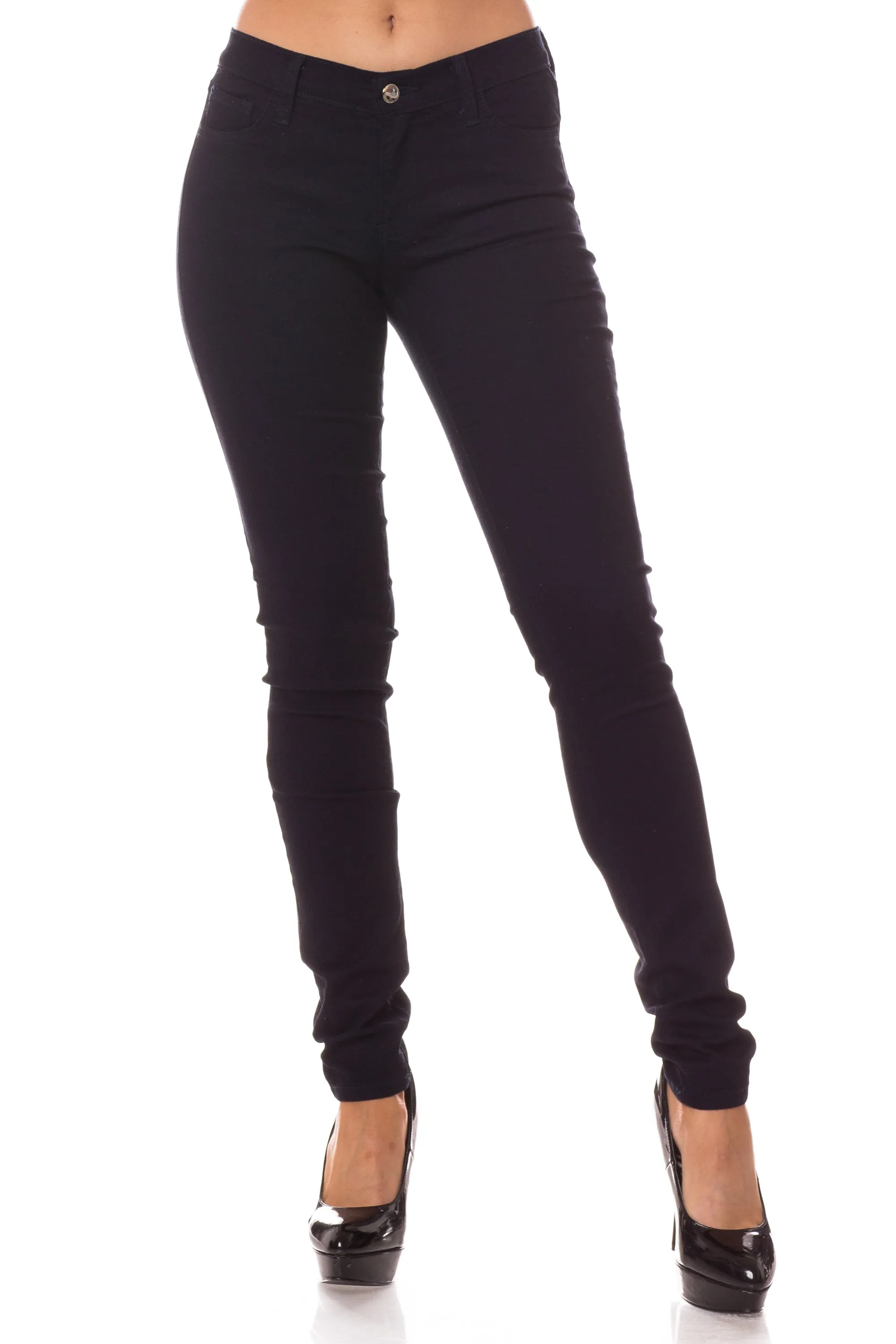 1066 Women's Mid Waisted Skinny Jeans