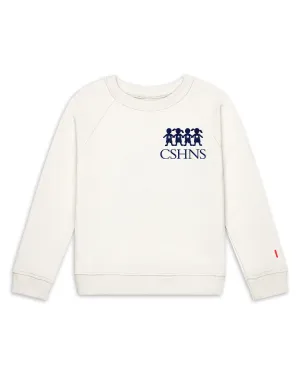 CSHNS Organic Embroidered Pullover Sweatshirt [Cream]